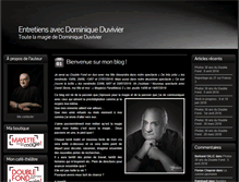 Tablet Screenshot of dominiqueduvivier.com